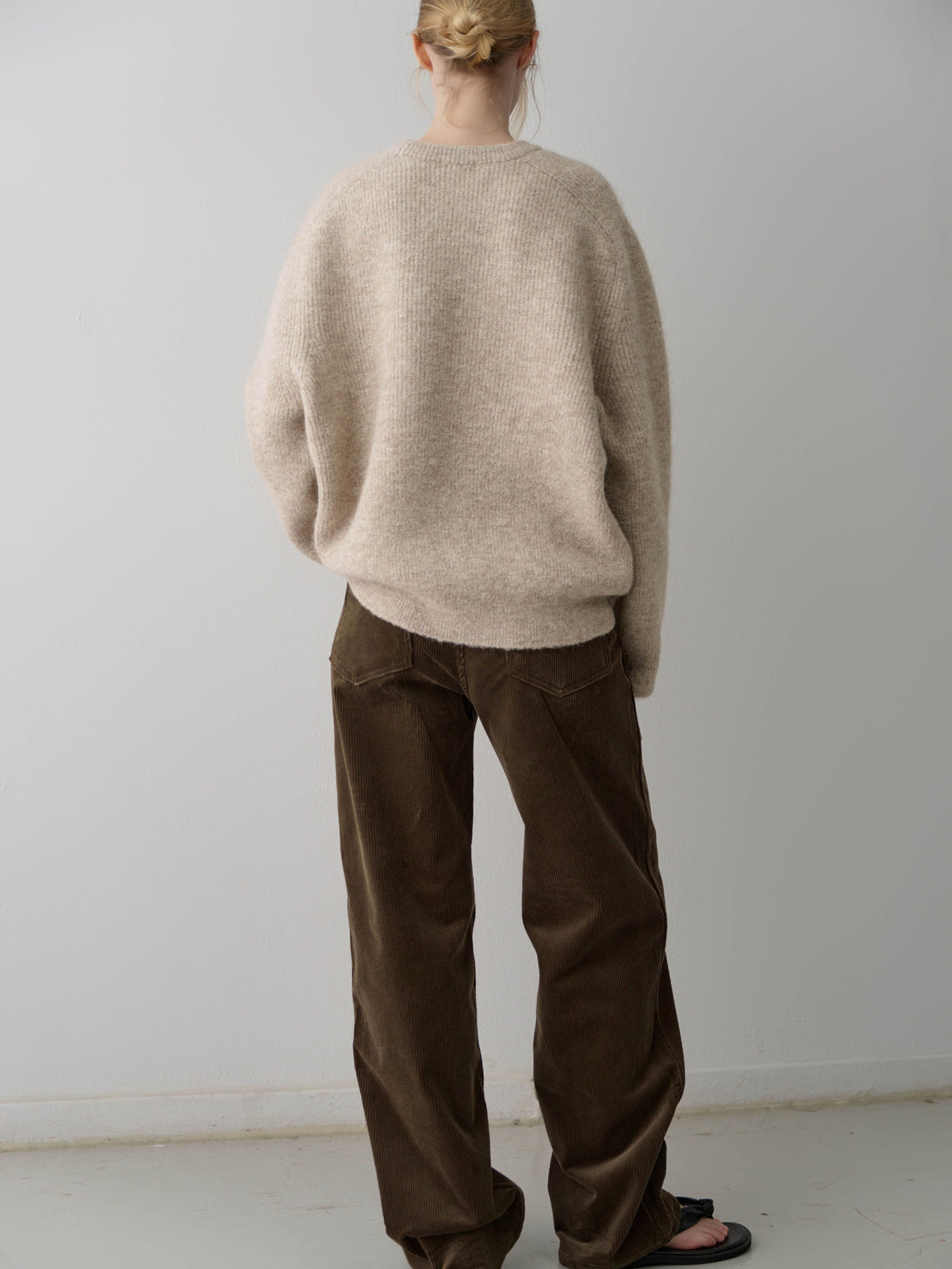 Alpaca Pullover Sweater_beige
