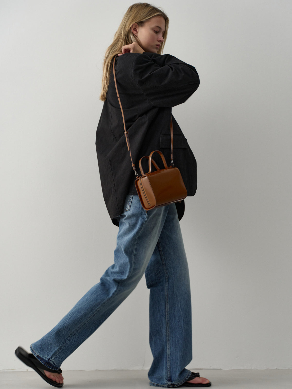 Cross Pound Bag_caramel
