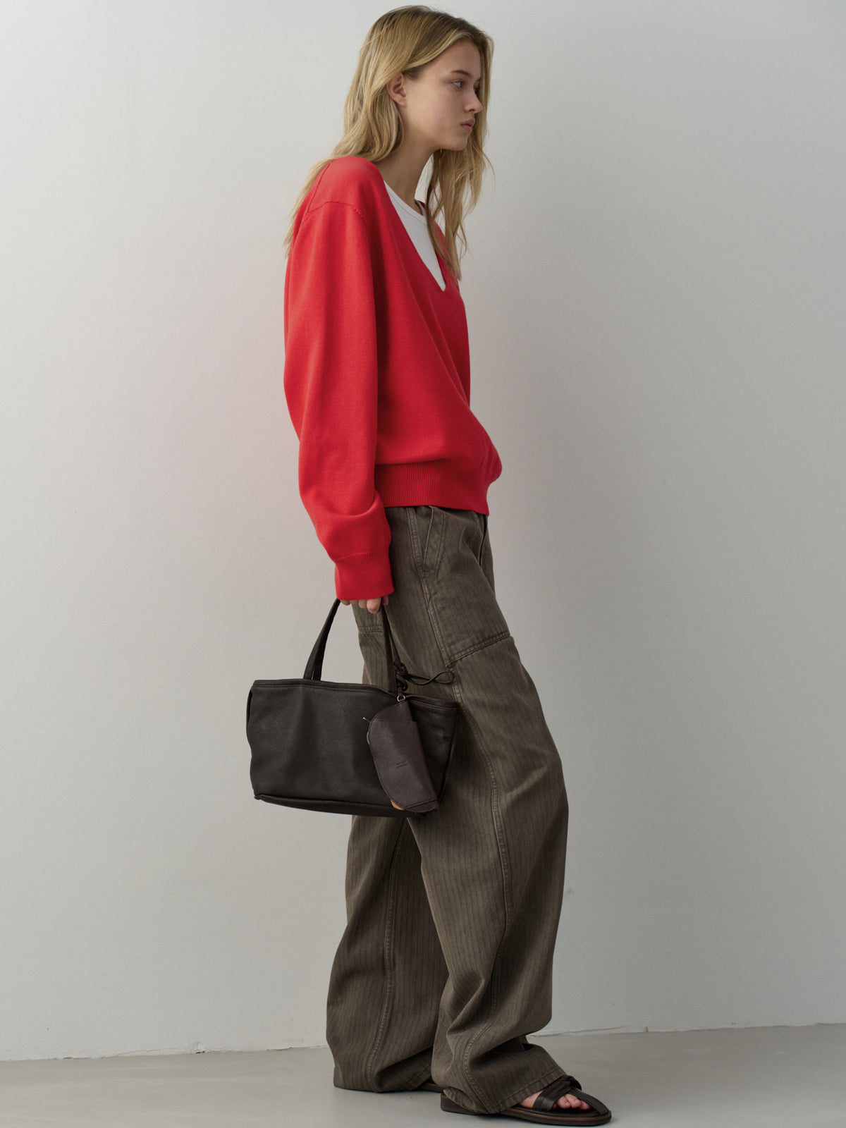 Denim Round Work Pants_khaki