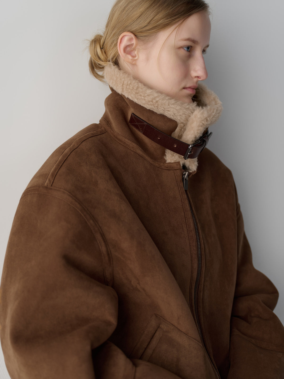 Lambswool suede mustang_camel