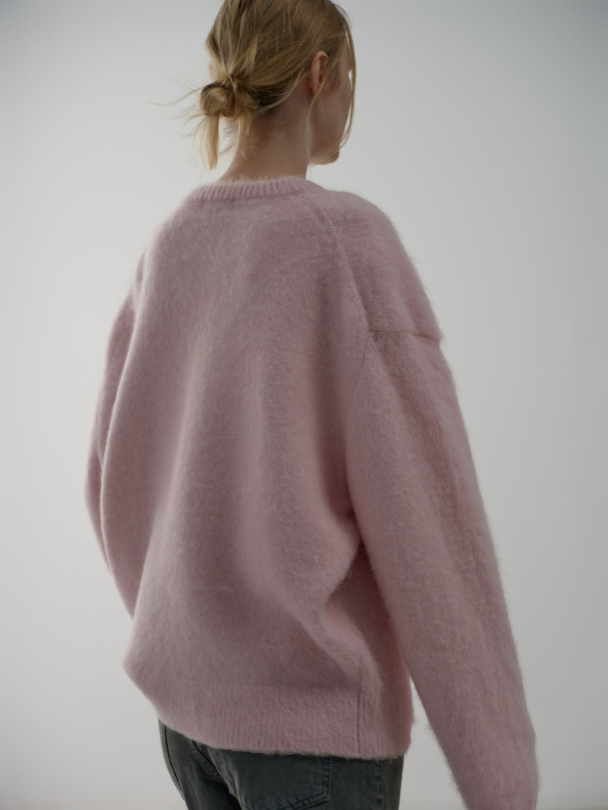 Alpaca Henley Neck Sweater_pink