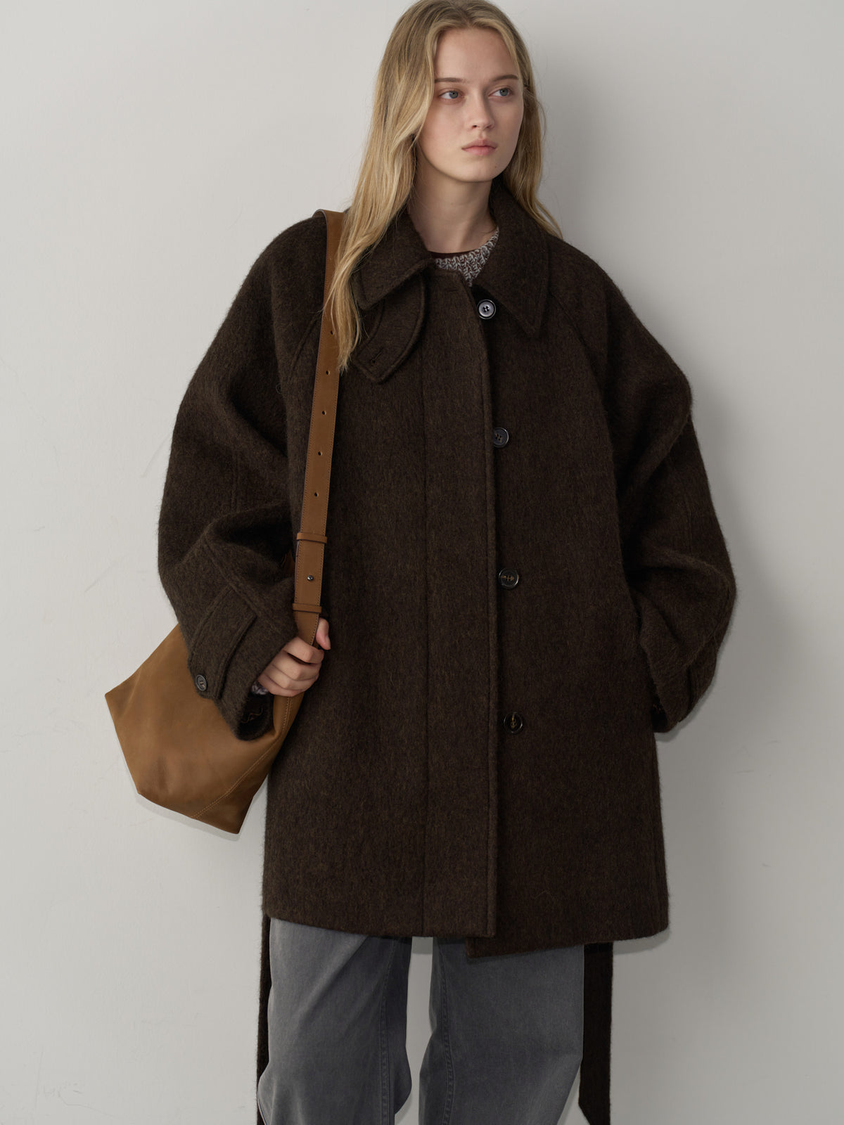 Antique Shepherd Bag_olive brown