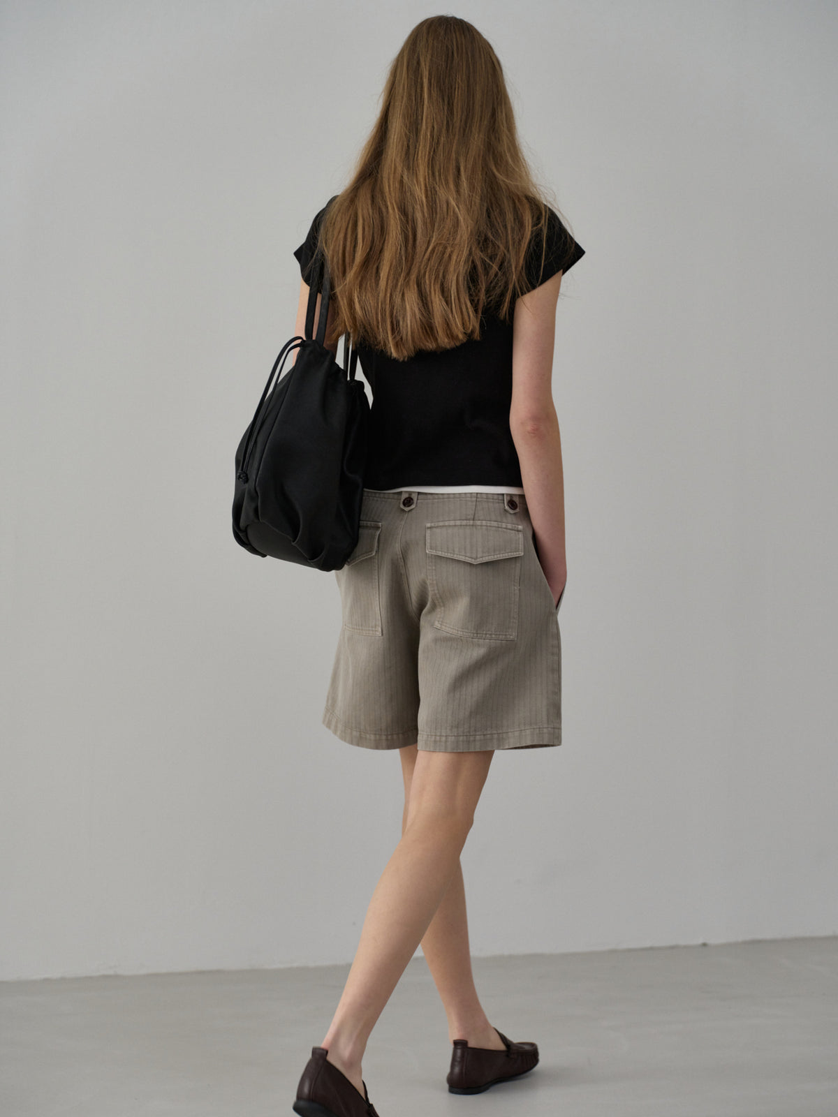Leather Pull Bag_black