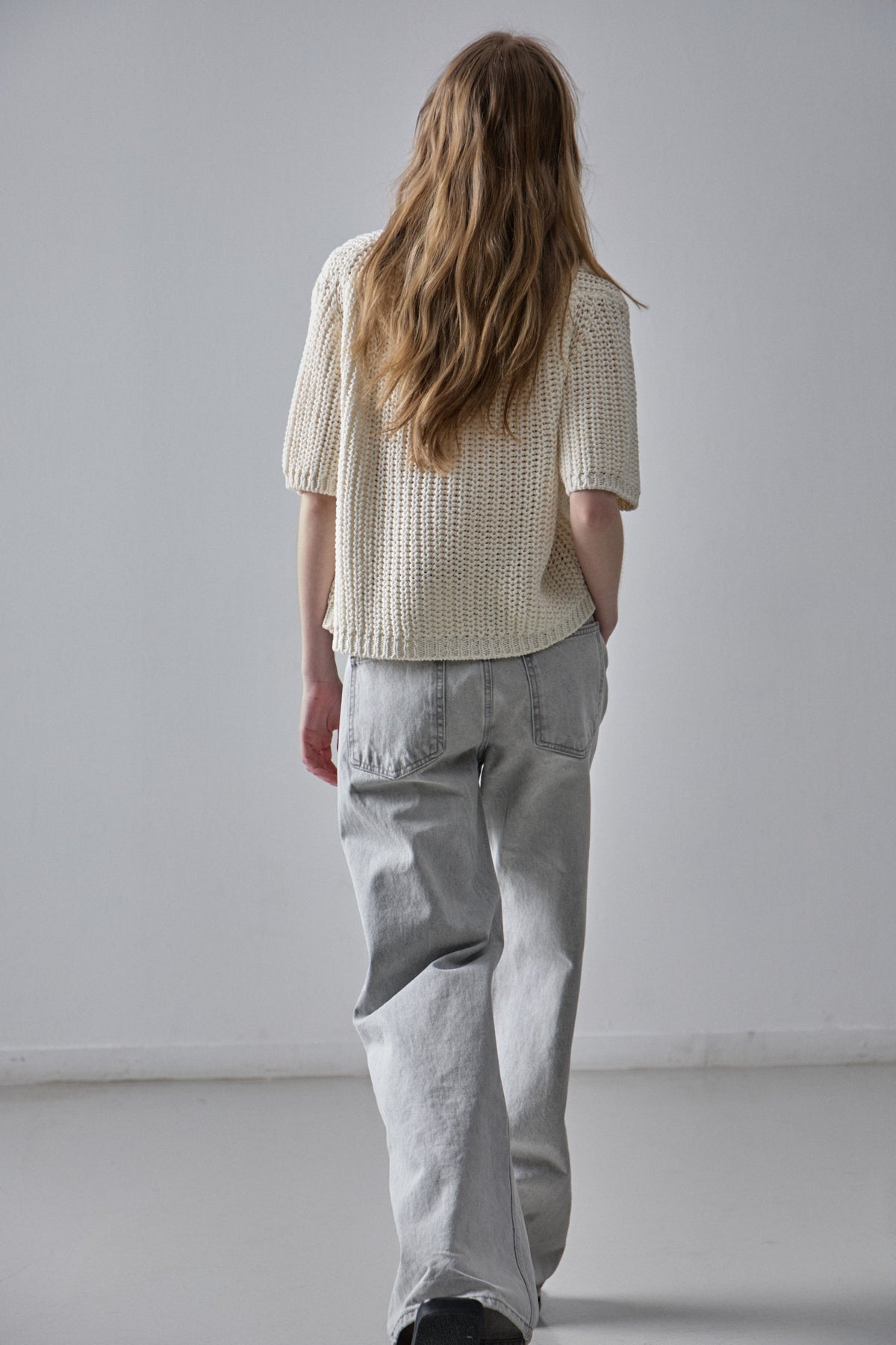 Classic Straight Jeans_light grey