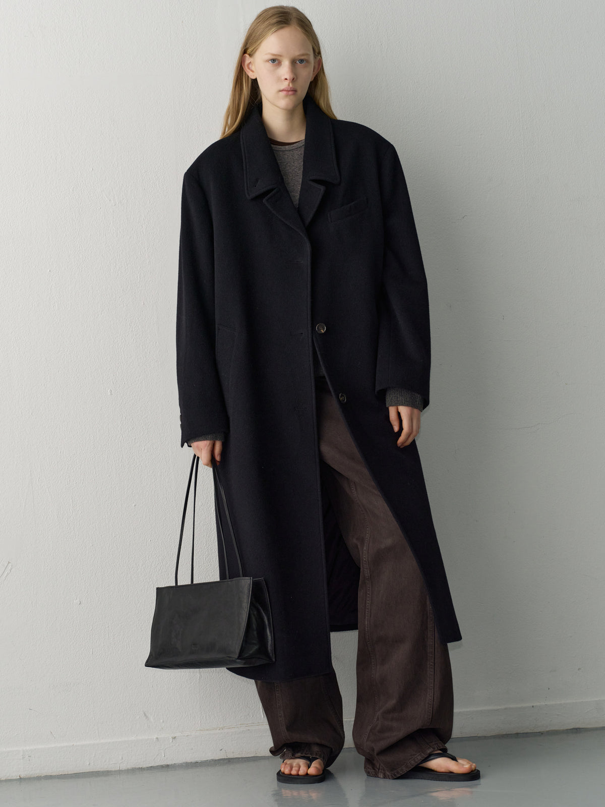 Classic Wool Single Coat_Black