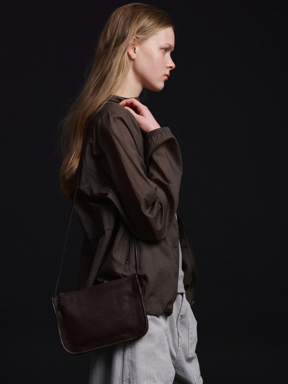 Gabin Washing Leather Bag_chocolate