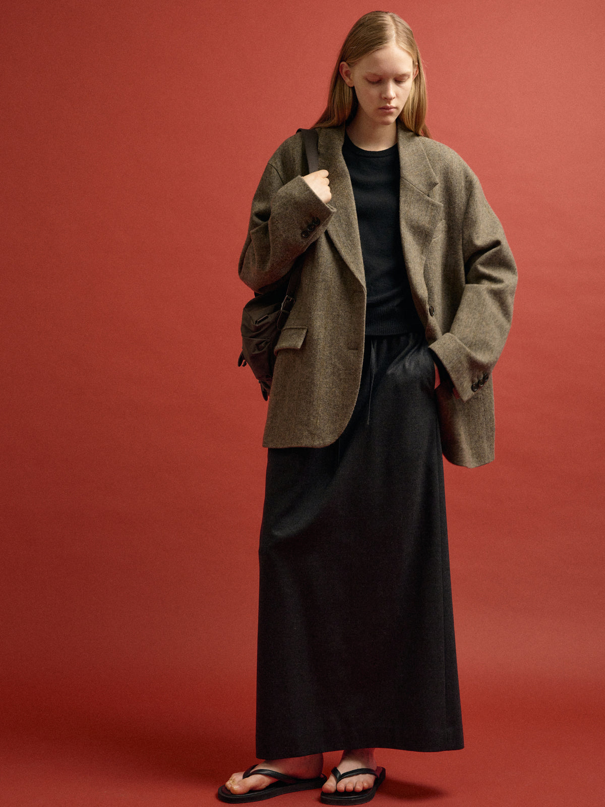 Shetland Wool Jacket_multi brown