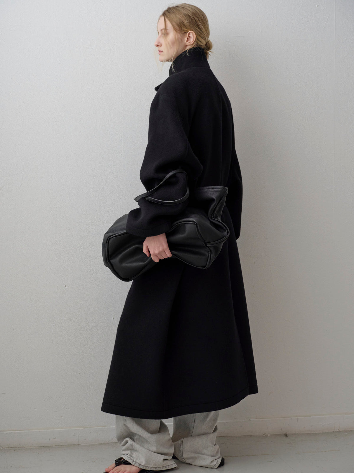 Cashmere High-neck Coat_black