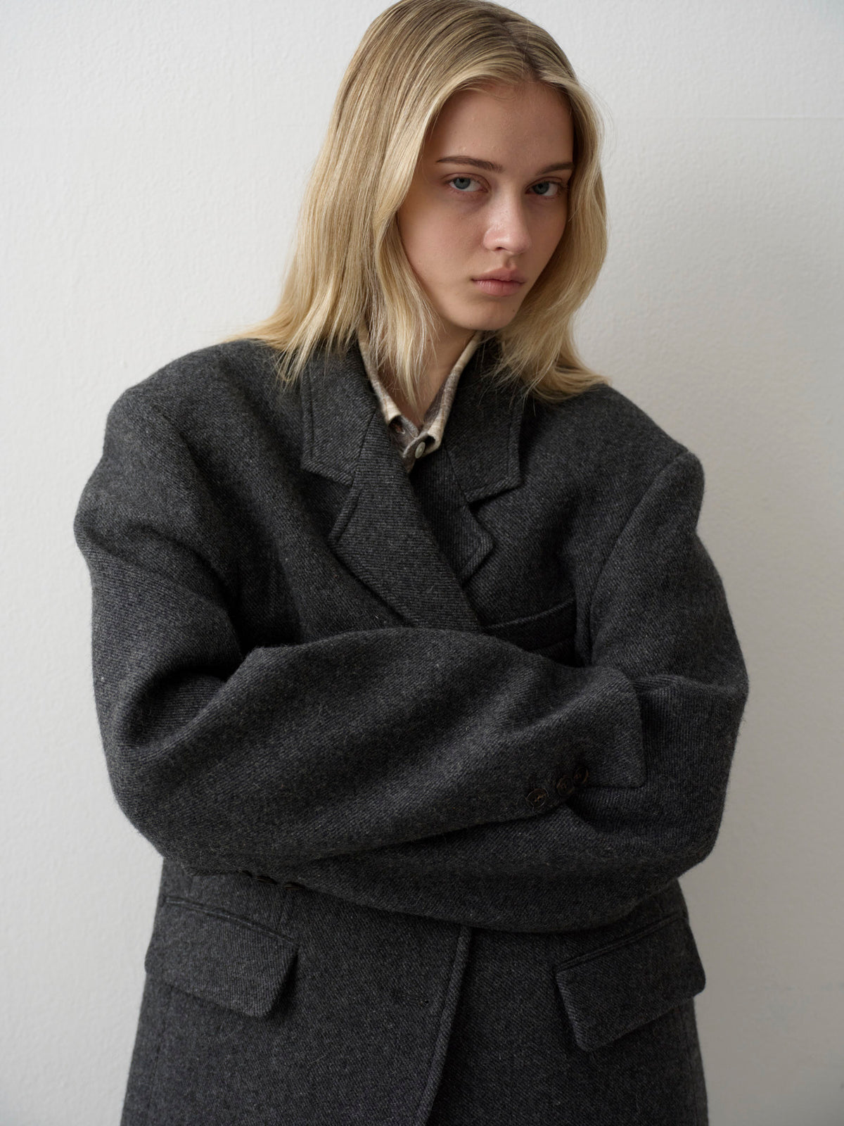 Alpaca 3-Button Jacket_charcoal