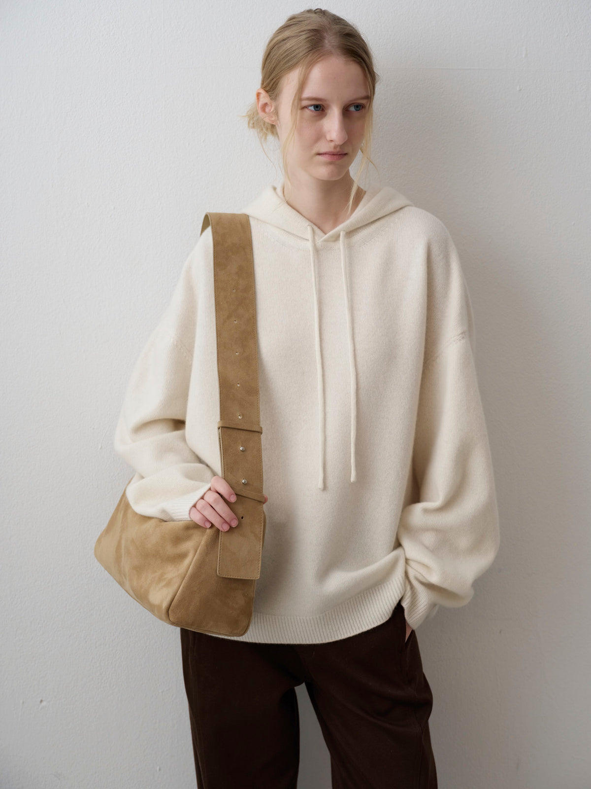 Cashmere Hooded Pullover_ivory