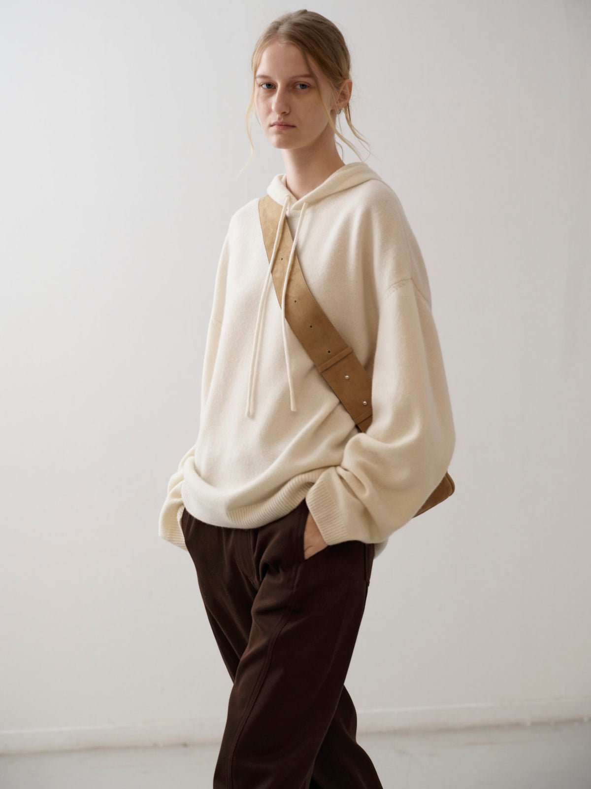 Cashmere Hooded Pullover_ivory
