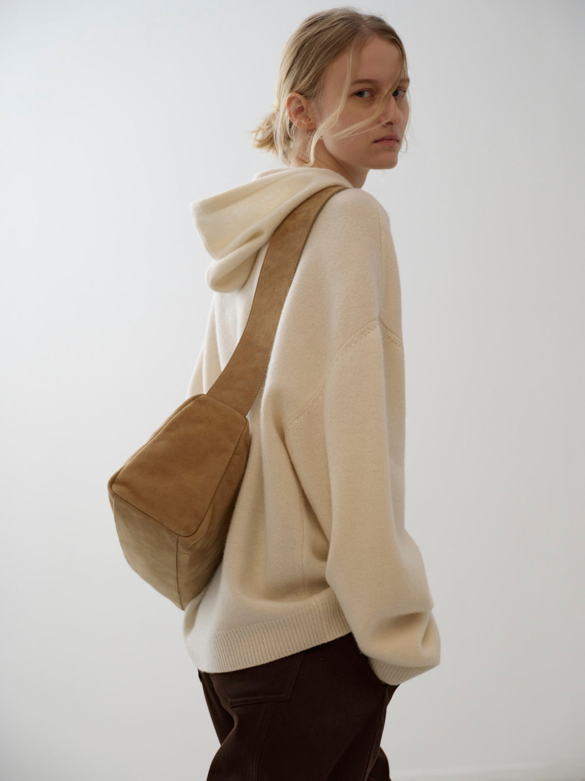 Cashmere Hooded Pullover_ivory