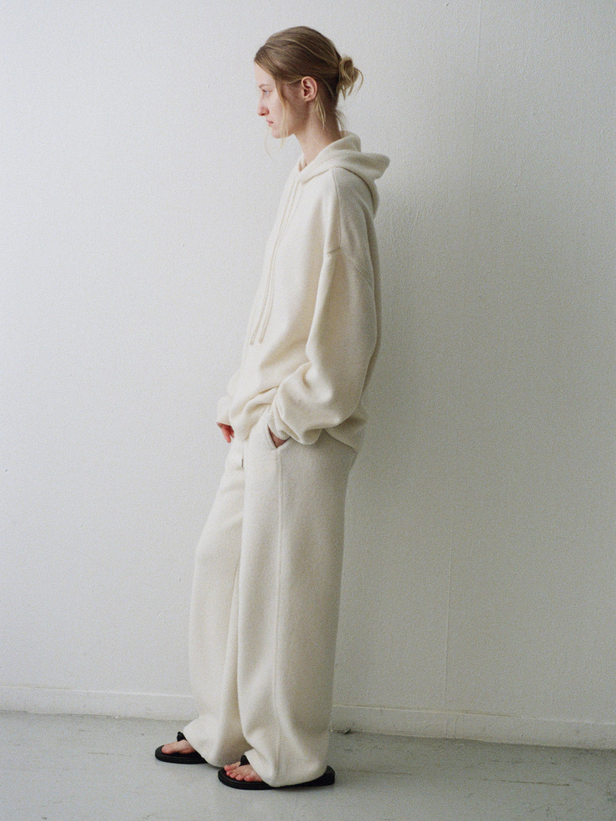 Cashmere Hooded Pullover_ivory