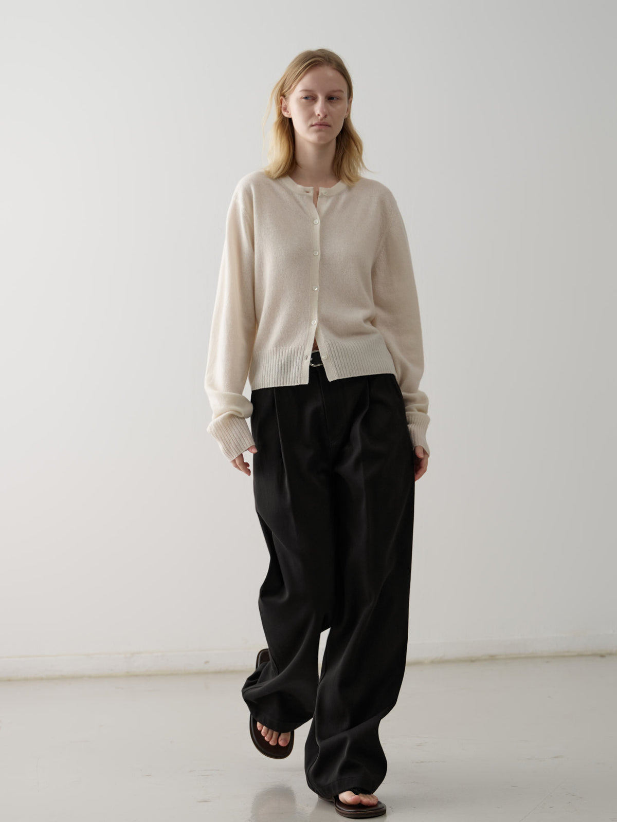 Cotton Double Pocket Pants_black