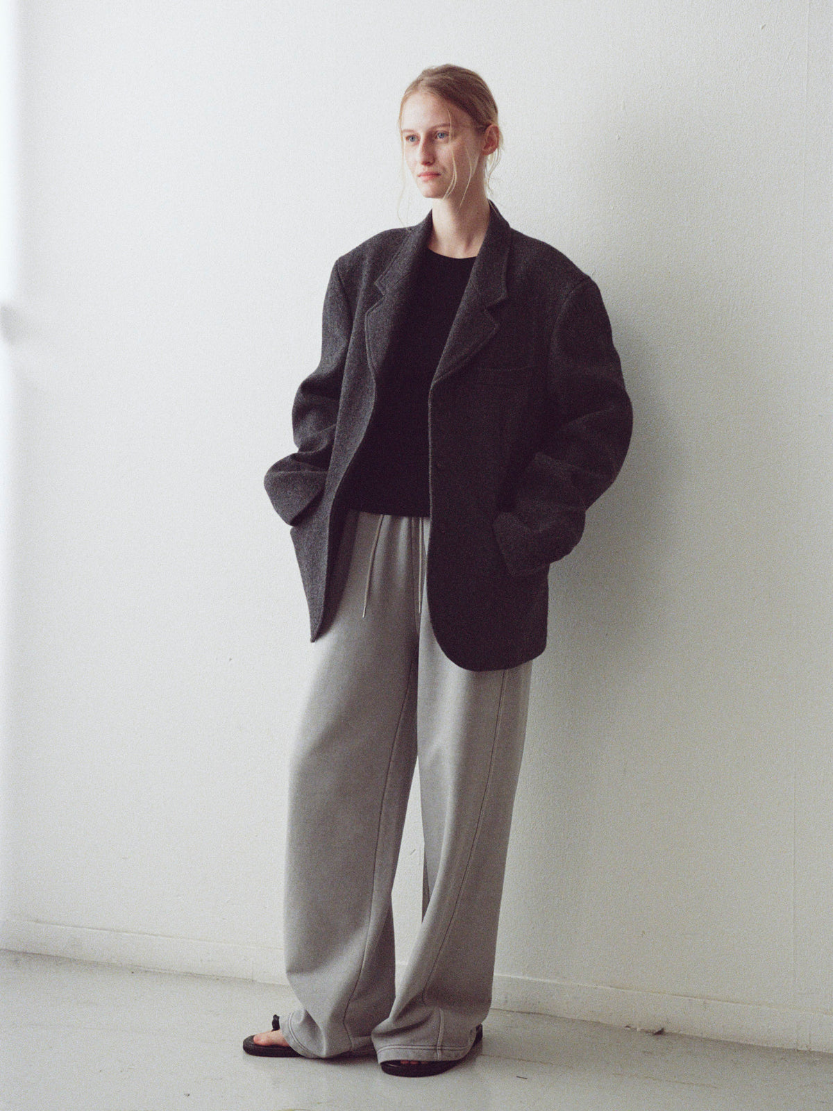 Alpaca 3-Button Jacket_charcoal