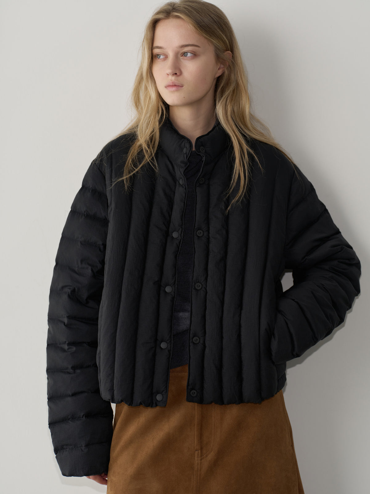 Vertical Light Padded Jacket_black