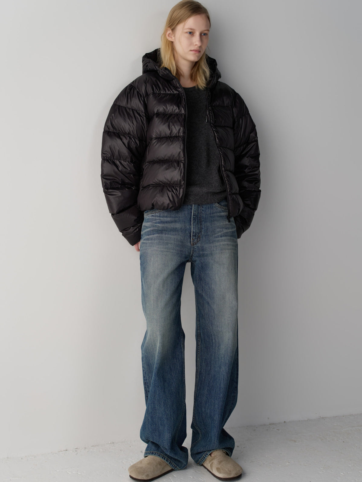 Airy Goose Down Jacket_black