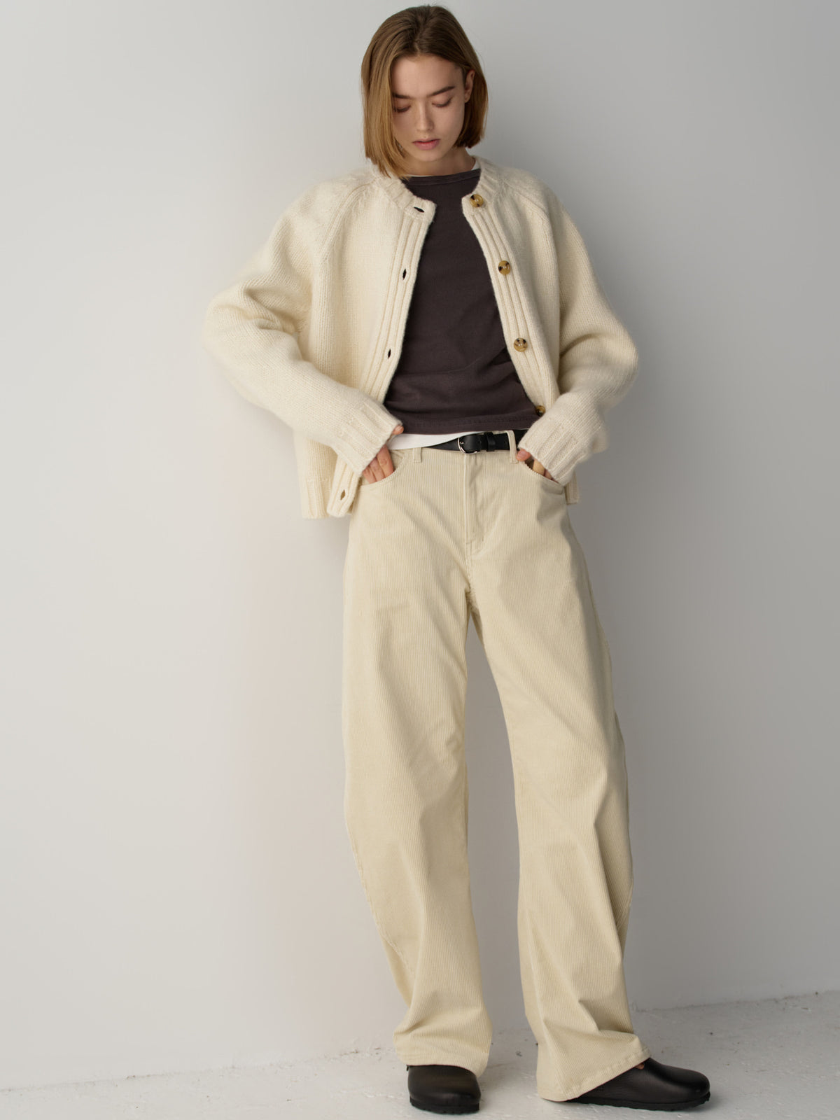 Essential Raglan Cardigan_ivory