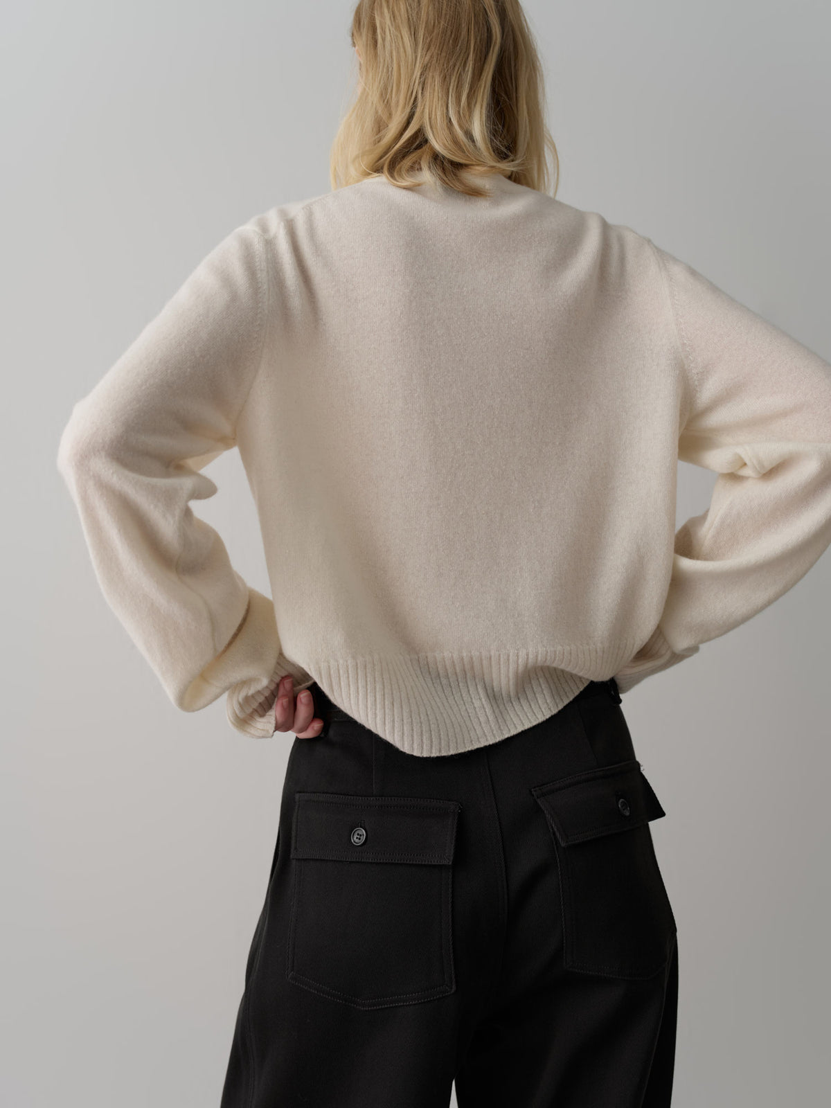 Cotton Double Pocket Pants_black