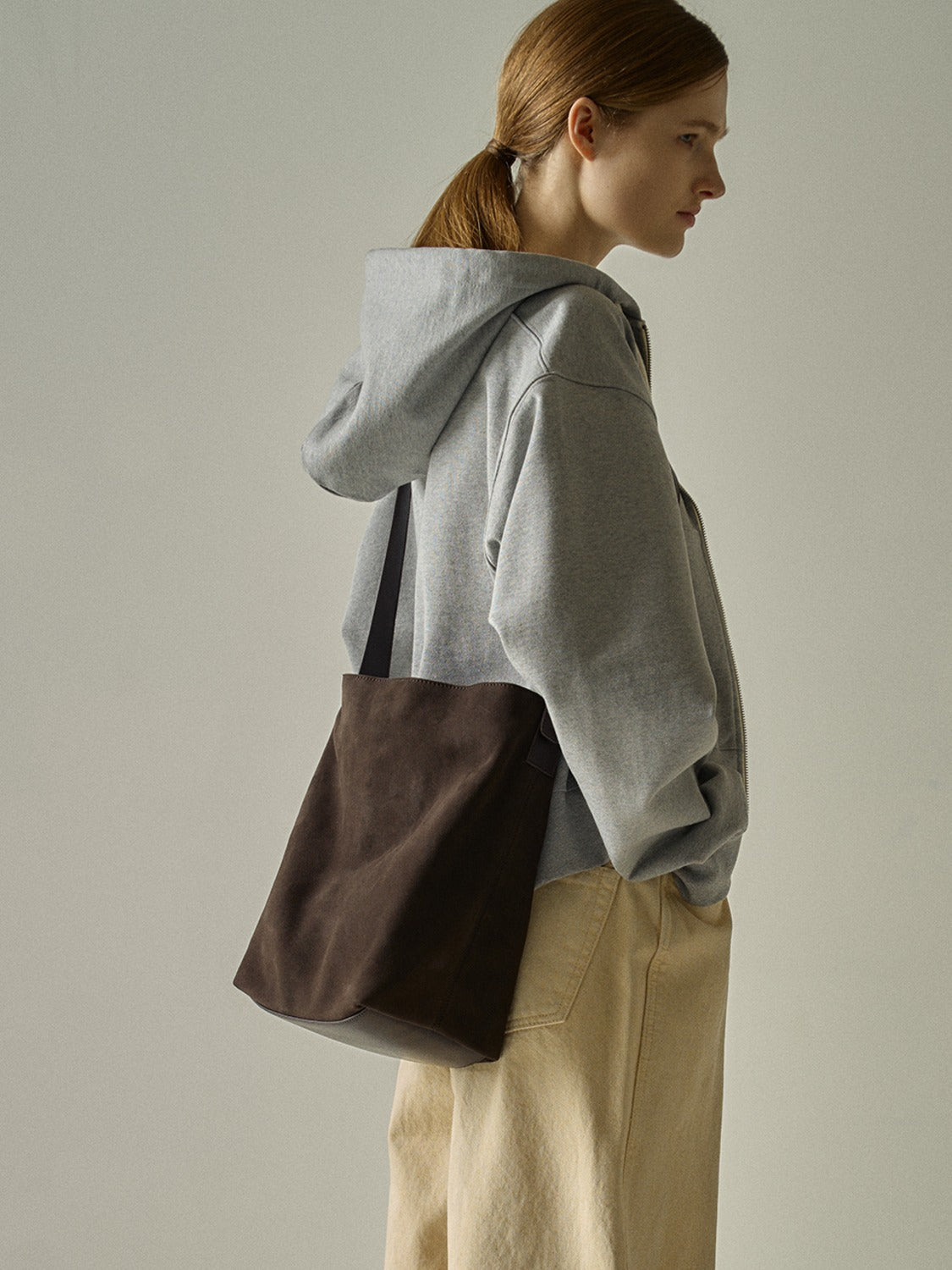 French Zip-up Hoodie_grey