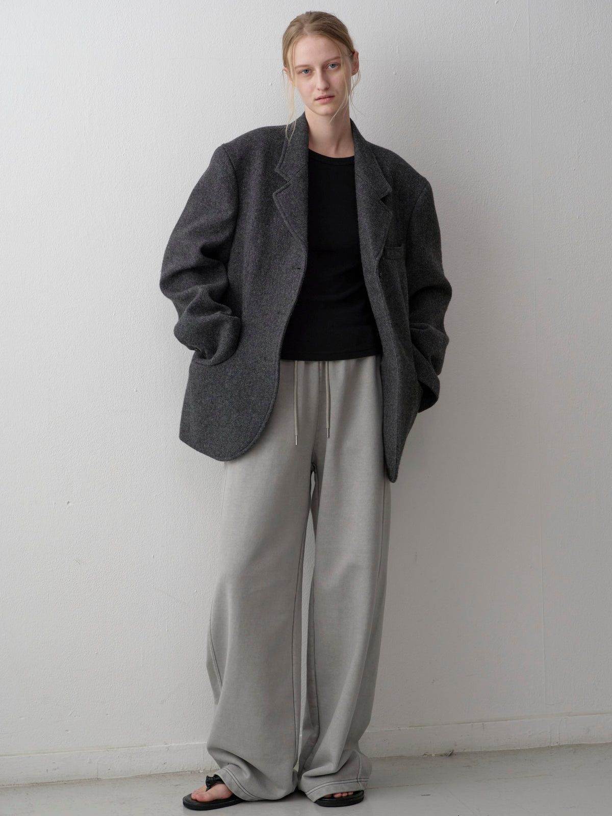 Alpaca 3-Button Jacket_charcoal