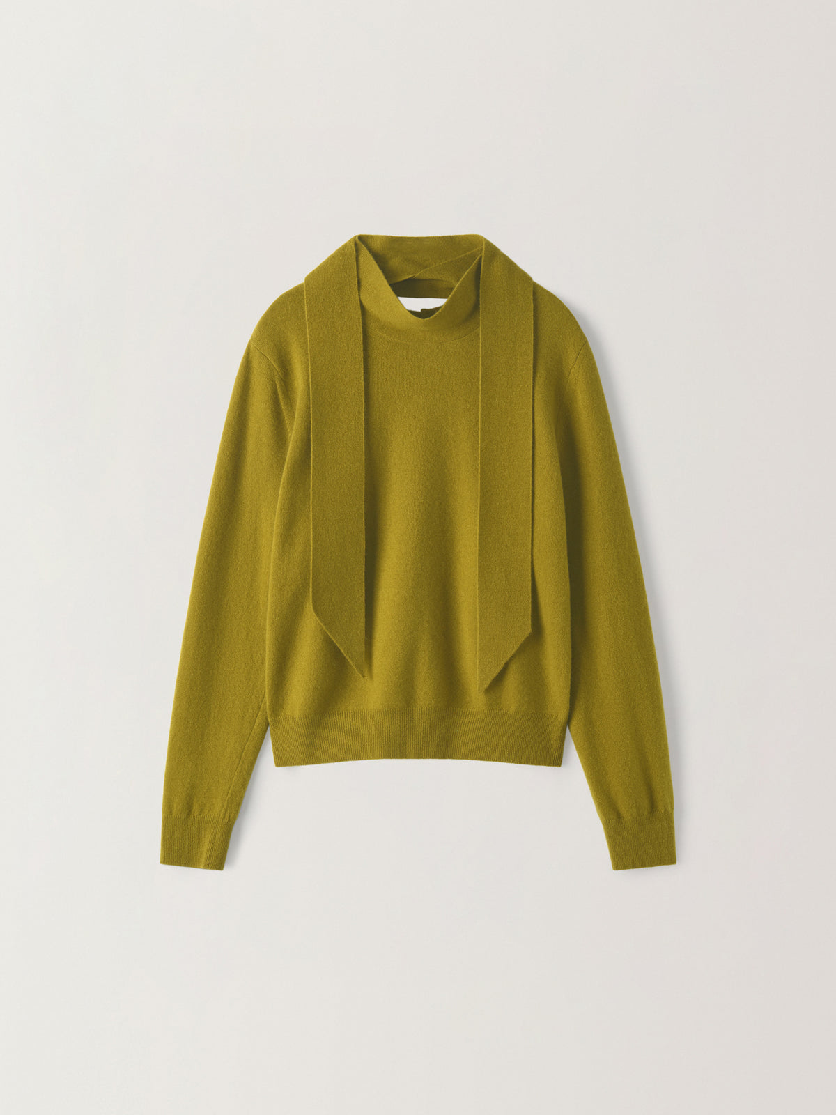 Cashmere Scarf Sweater_olive