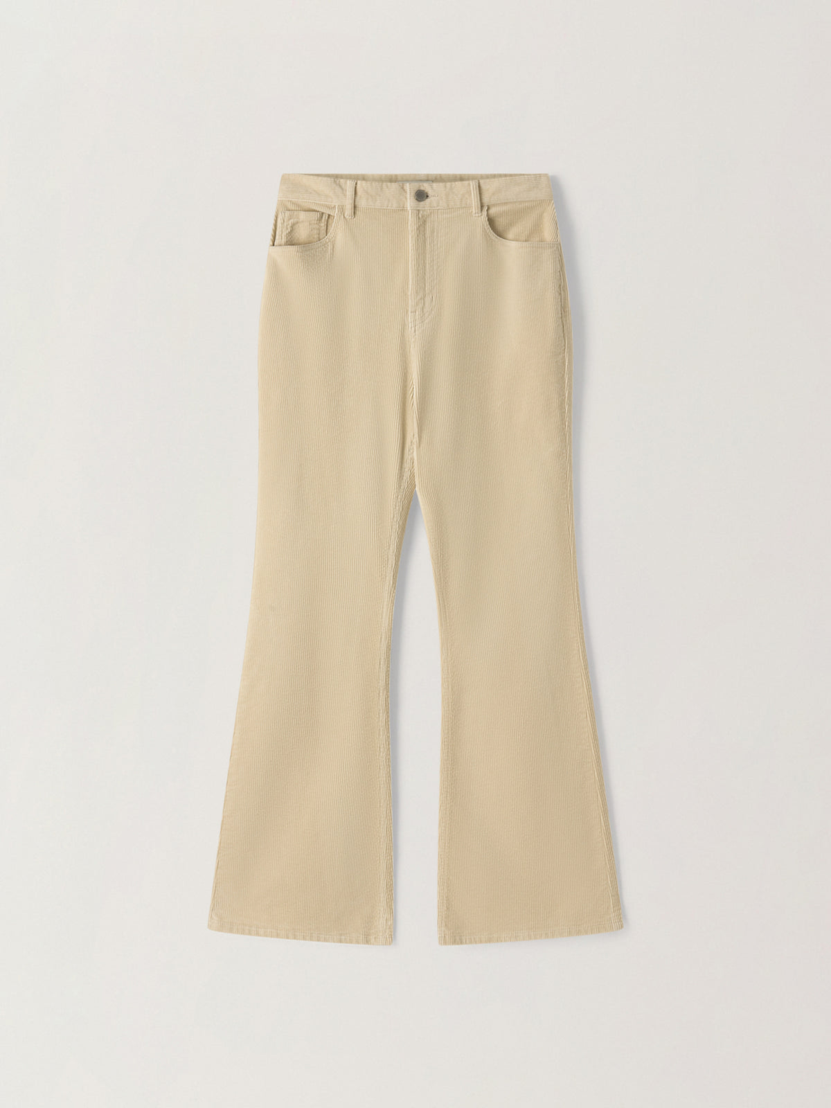 Corduroy Bootcut Pants_cream