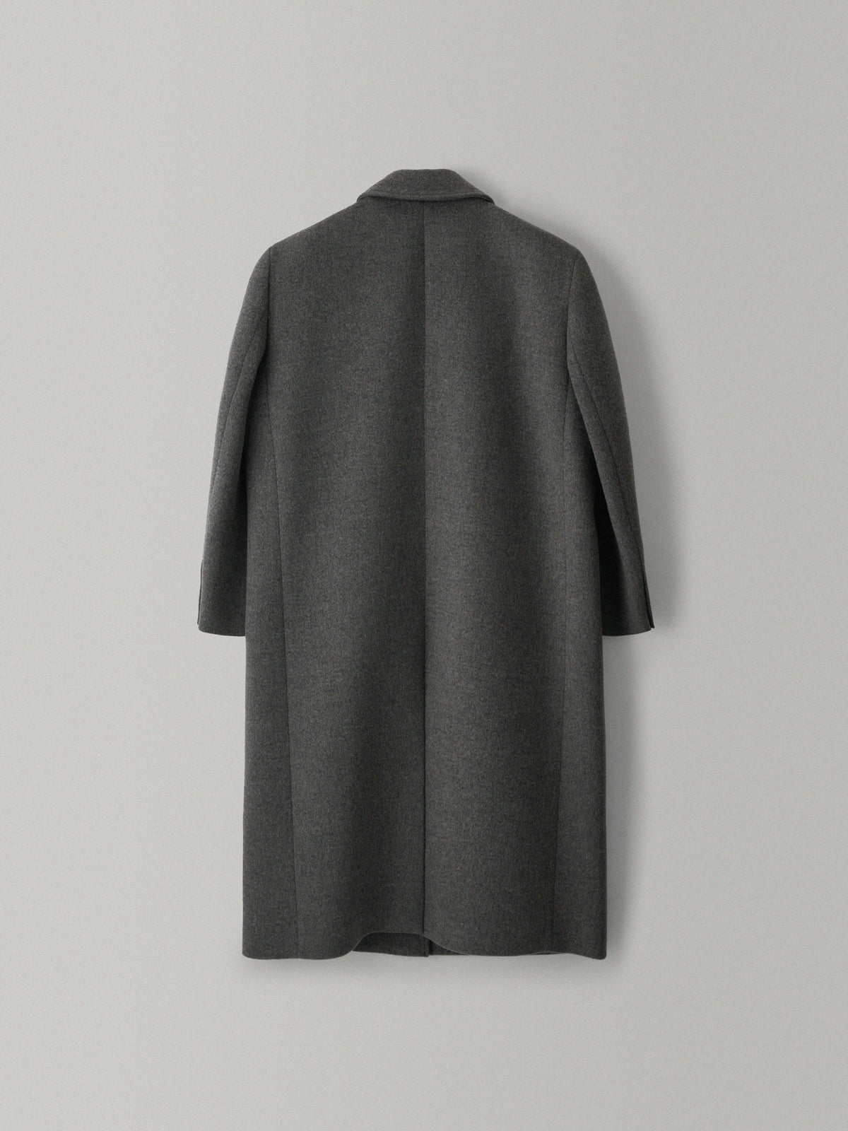 Cashmere Straight Mac Coat_charcoal
