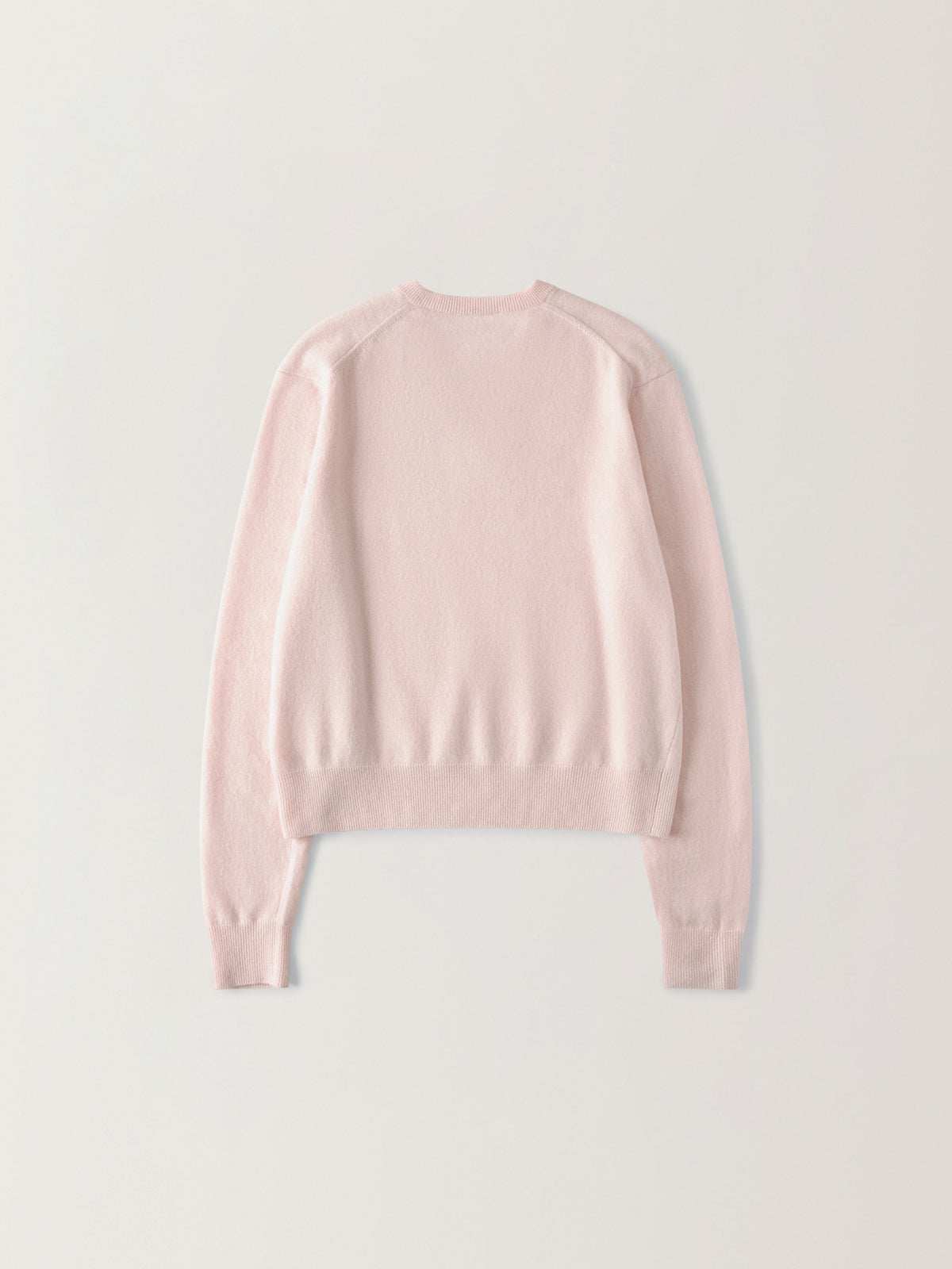 Essential V-Neck Knit_pale pink