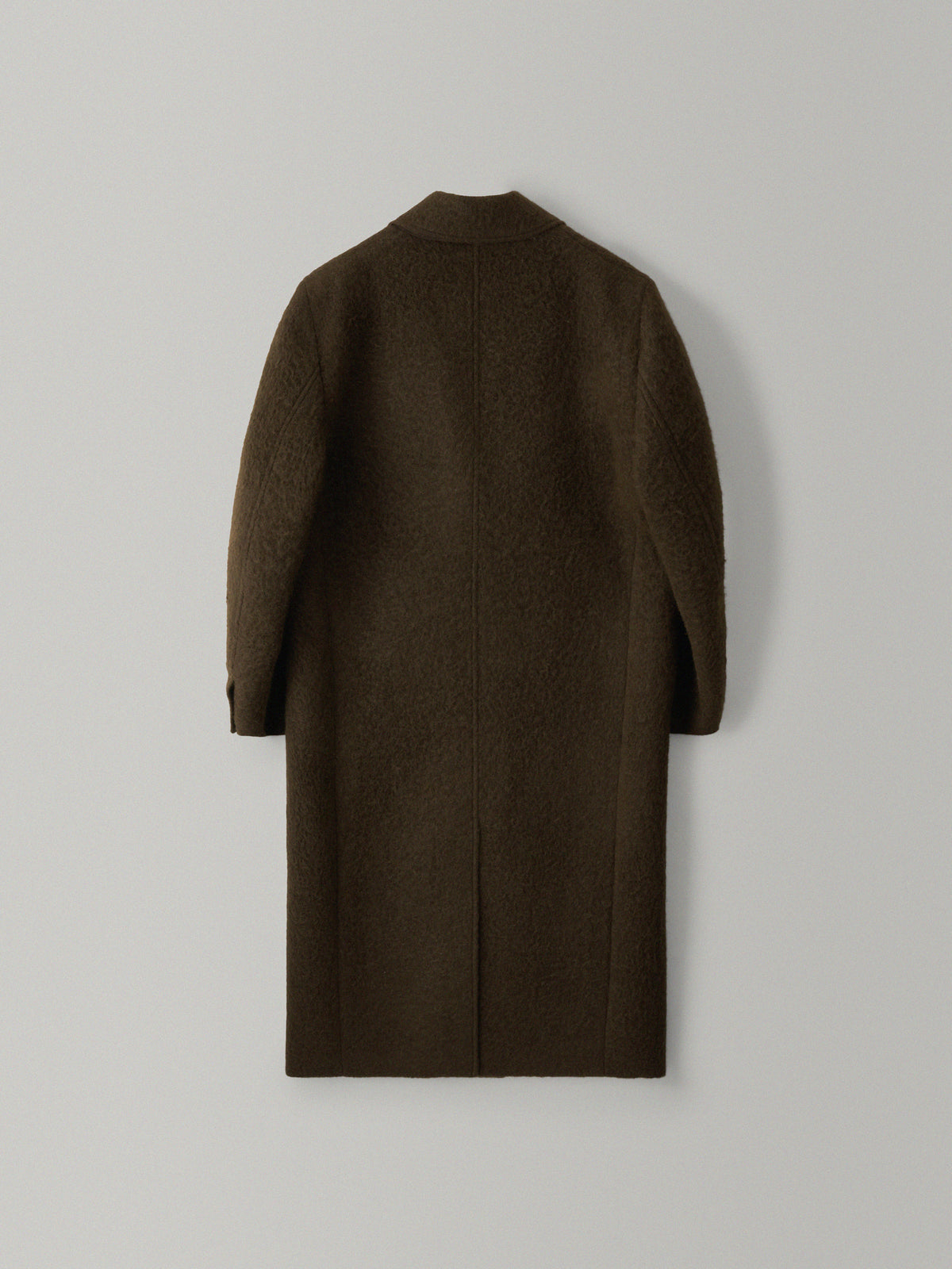 Lama Wool Single Coat_khaki