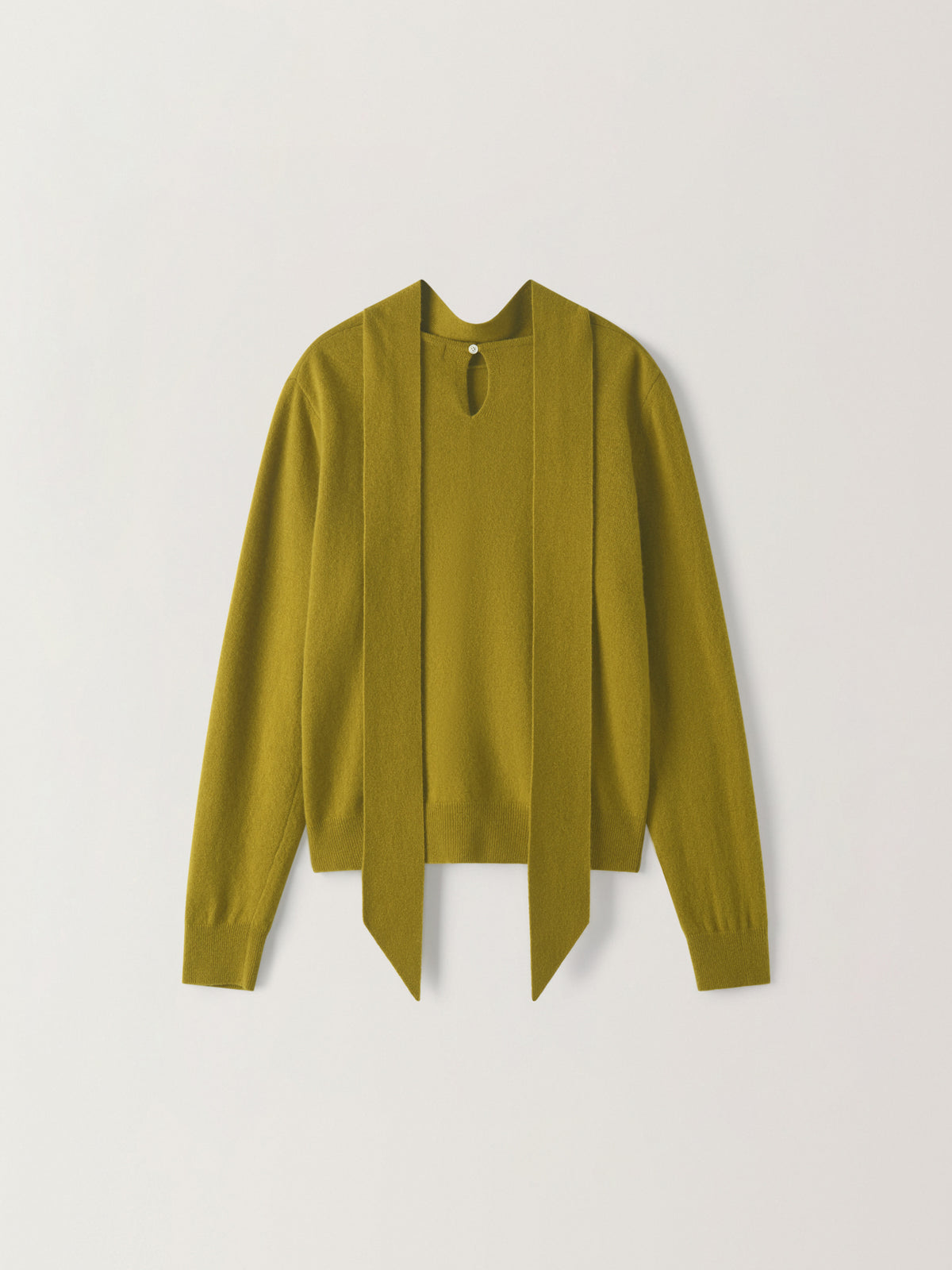 Cashmere Scarf Sweater_olive