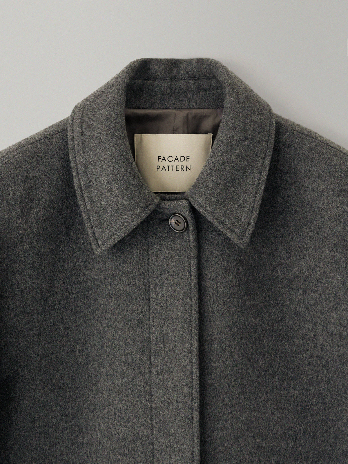Cashmere Straight Mac Coat_charcoal