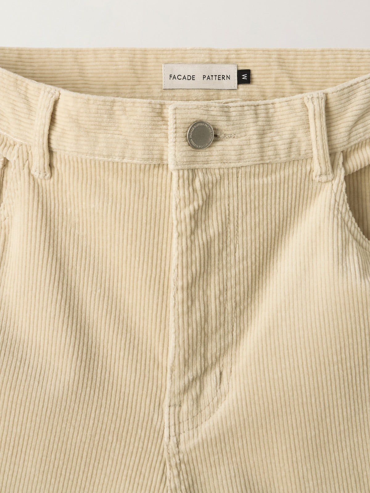 Corduroy Bootcut Pants_cream