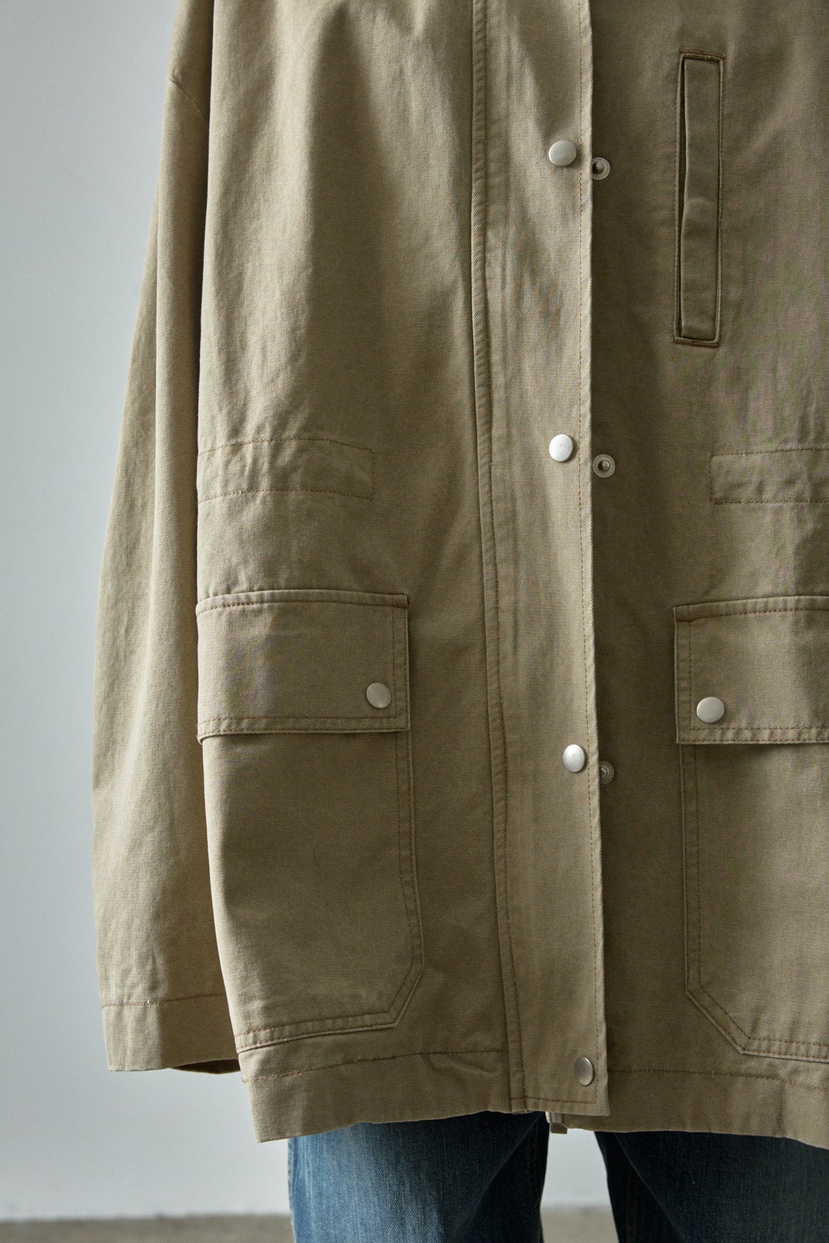 Cotton Utility Jacket_khaki beige