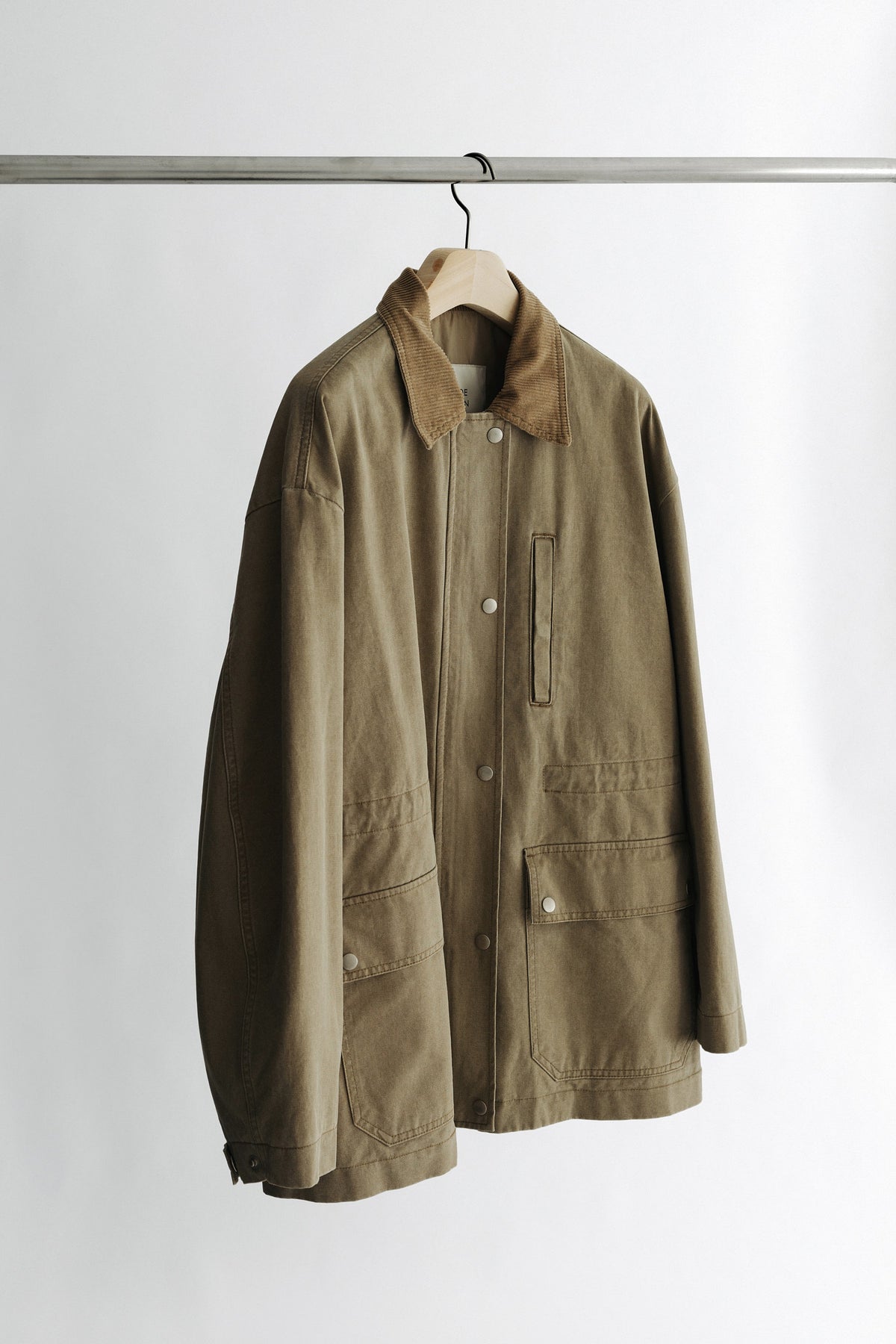 Cotton Utility Jacket_khaki beige