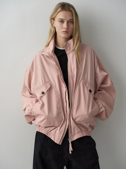 Washed Cotton Blouson_pink