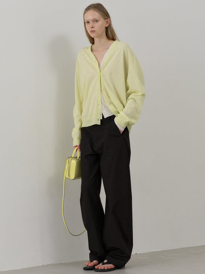 Round Curved Pants_black