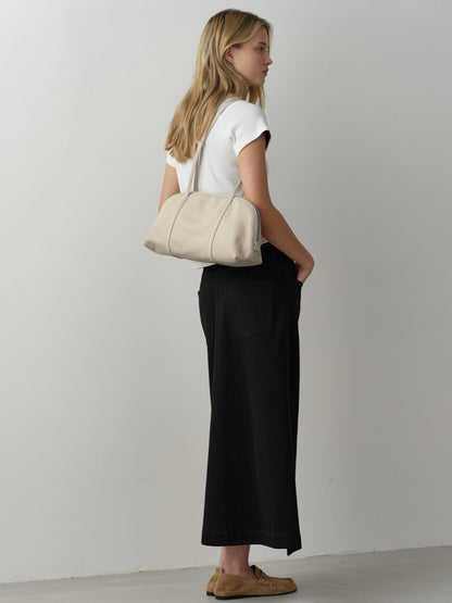 Cotton Wrap Skirt_black