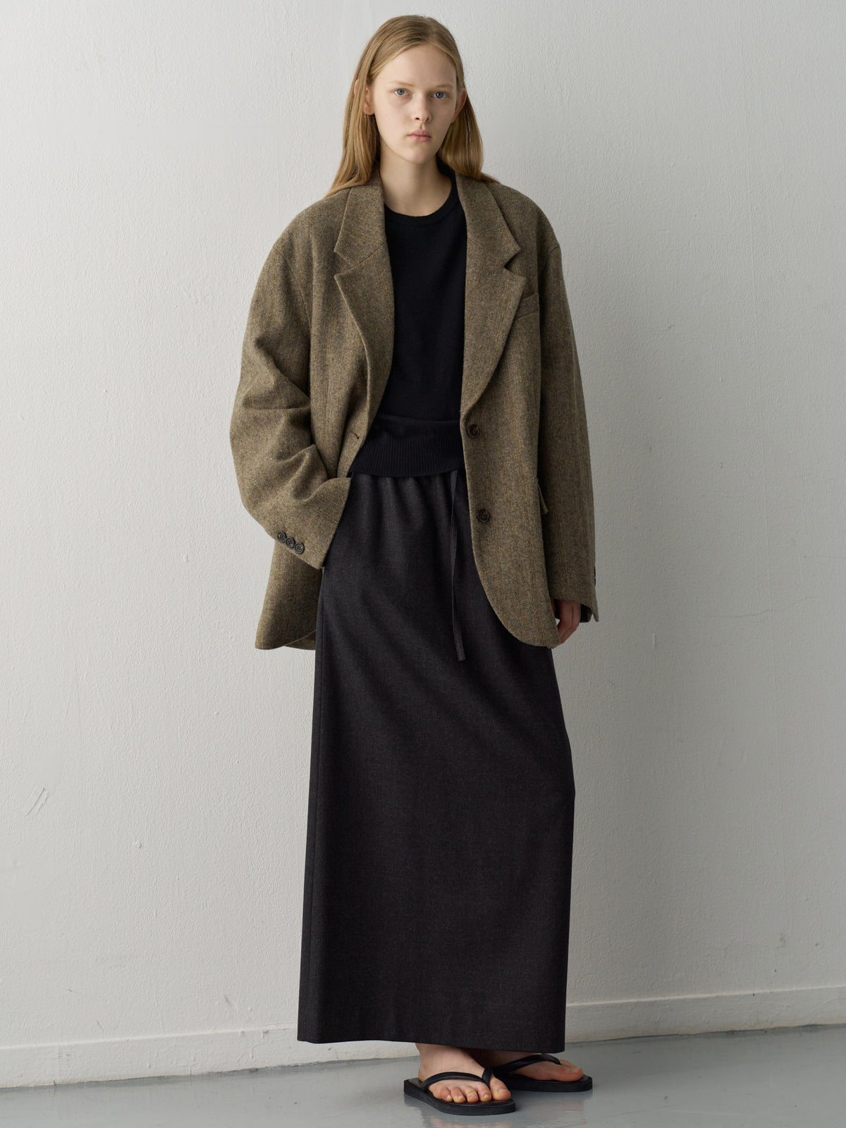 Shetland Wool Jacket_multi brown