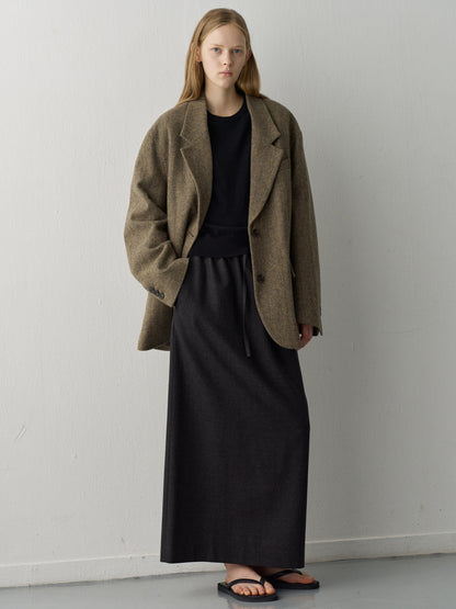 Shetland Wool Jacket_multi brown