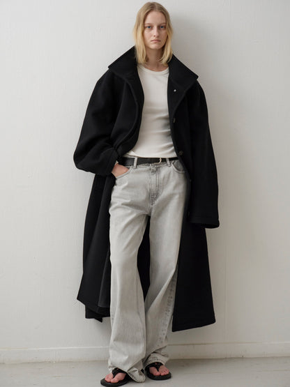 Cashmere High-neck Coat_black