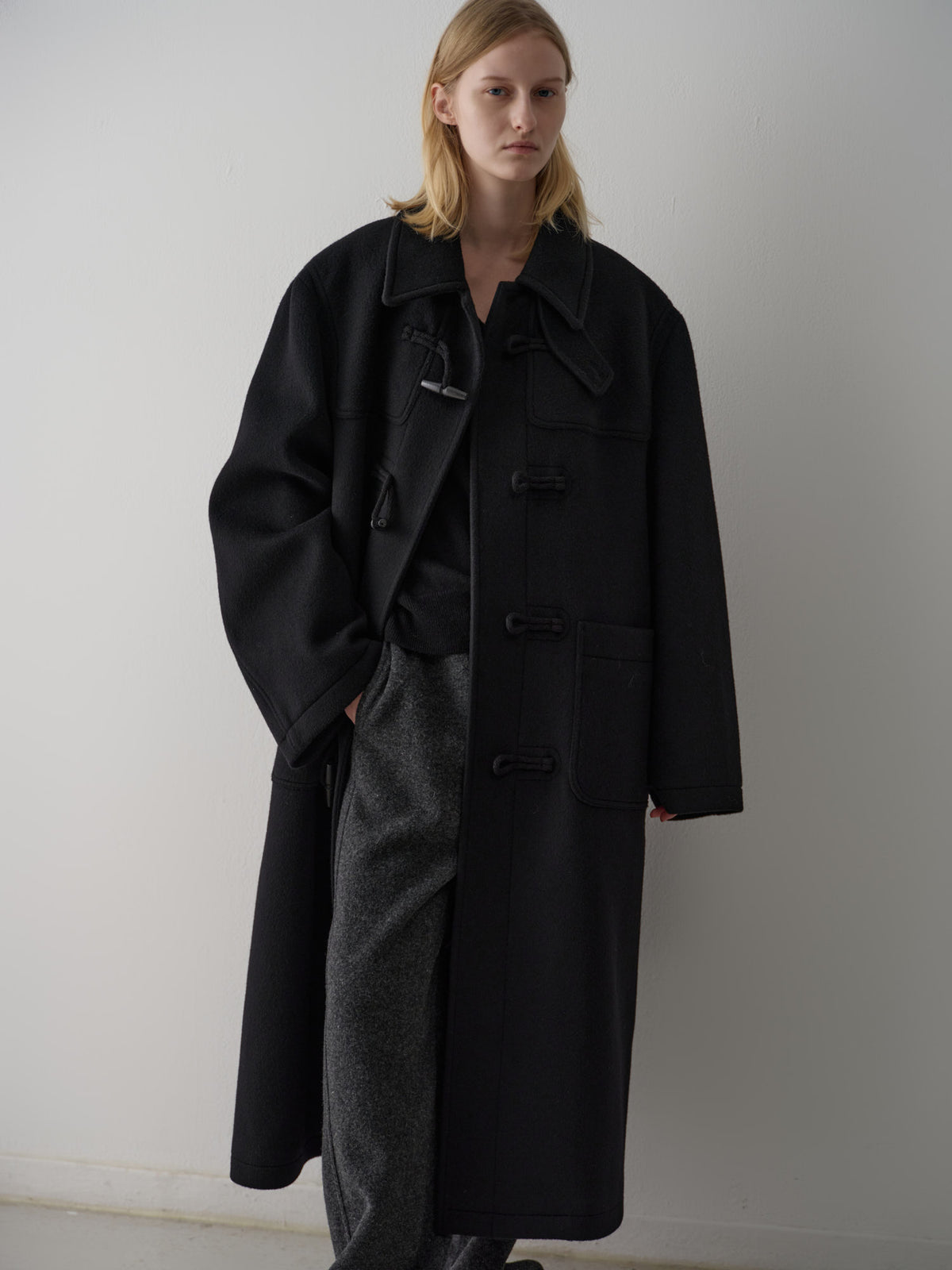 Cashmere Duffle Coat_black