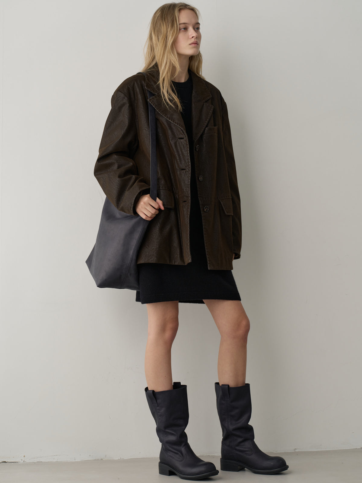 Antique Shepherd Big Bag_black