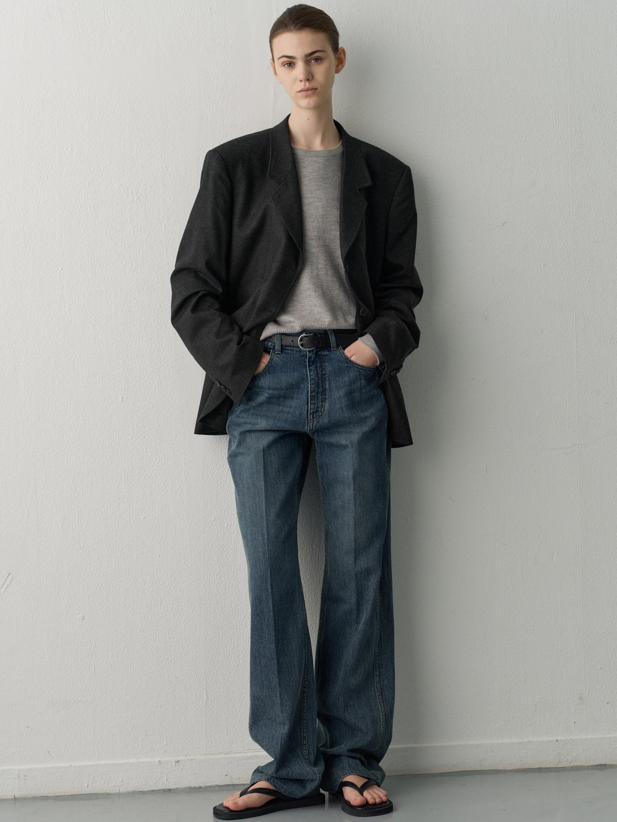 Timeless 3-Button Jacket_dark charcoal