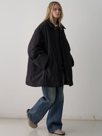 Padded Half Coat_black