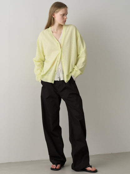 Round Curved Pants_black