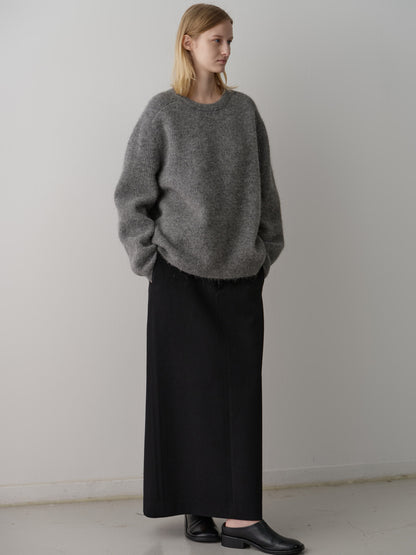 Alpaca Pullover Sweater_charcoal