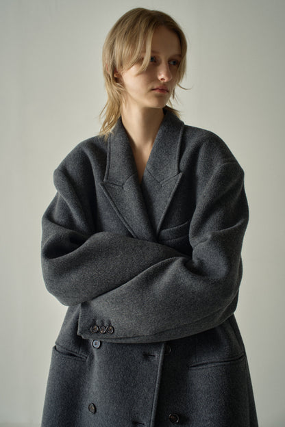 Cashmere Double Coat_Charcoal