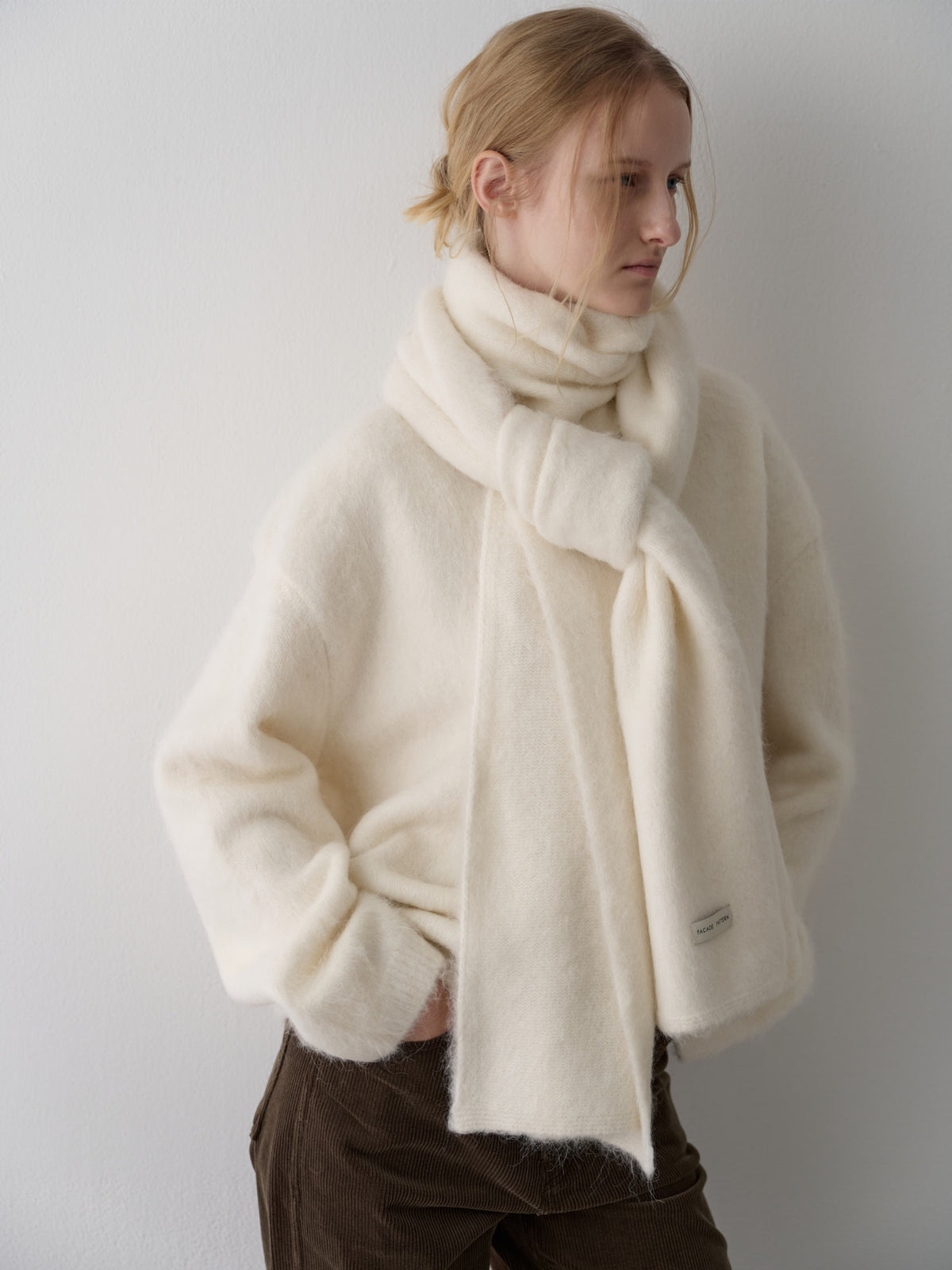 Alpaca Henley Neck Sweater_ivory
