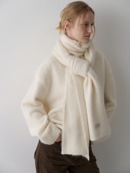 Alpaca Henley Neck Sweater_ivory
